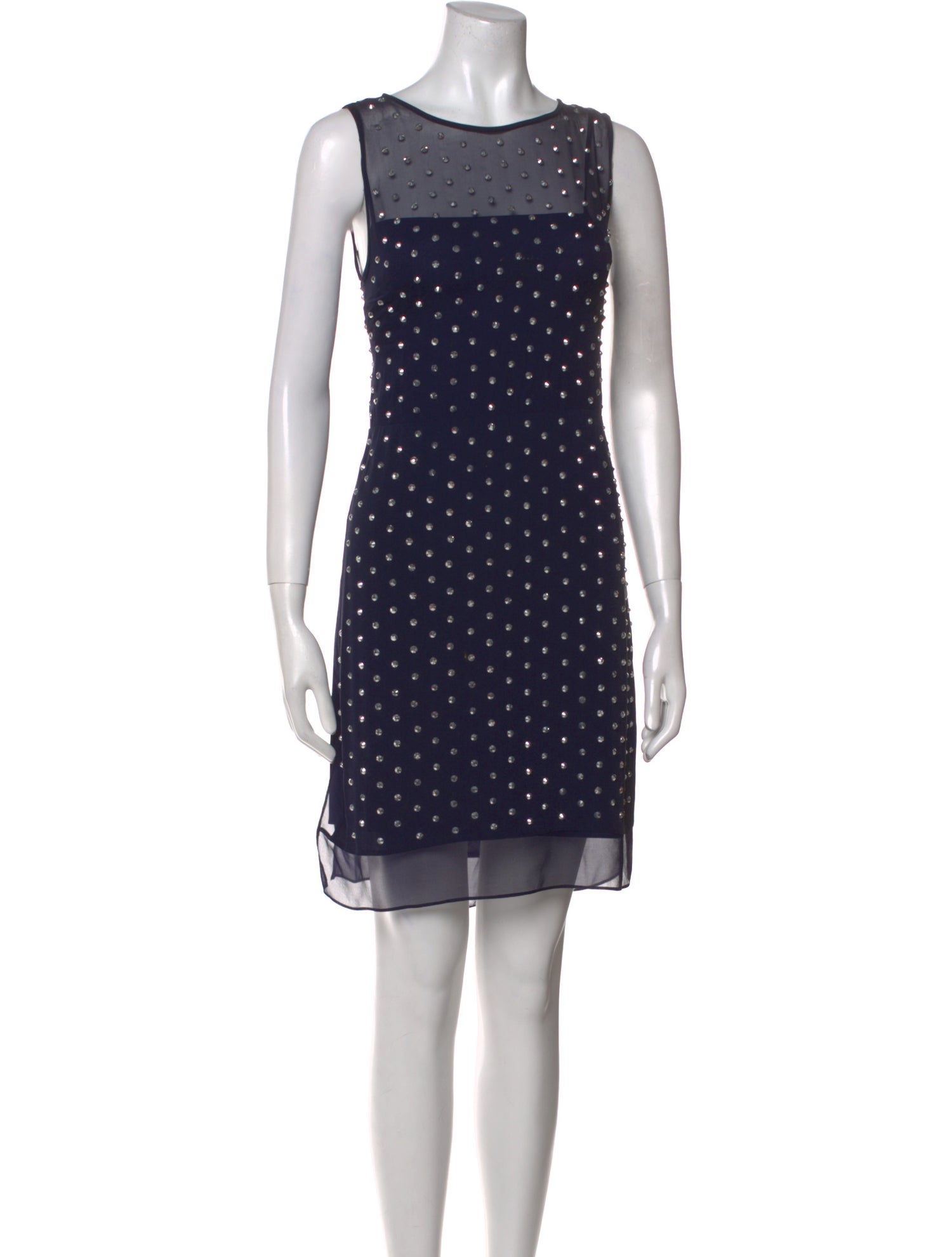Diane von Furstenberg Polka Dot Print Mini Dress