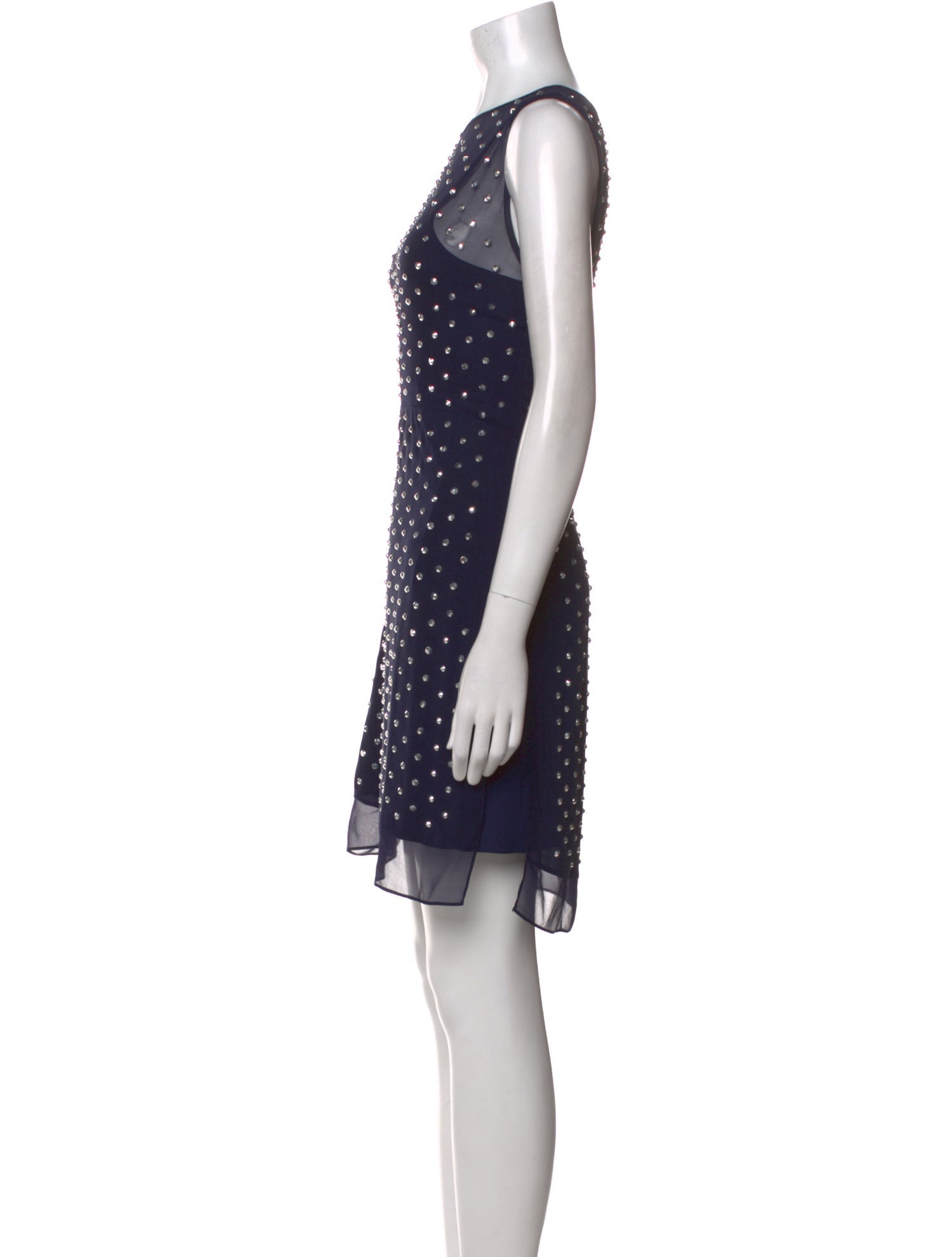 Diane von Furstenberg Polka Dot Print Mini Dress