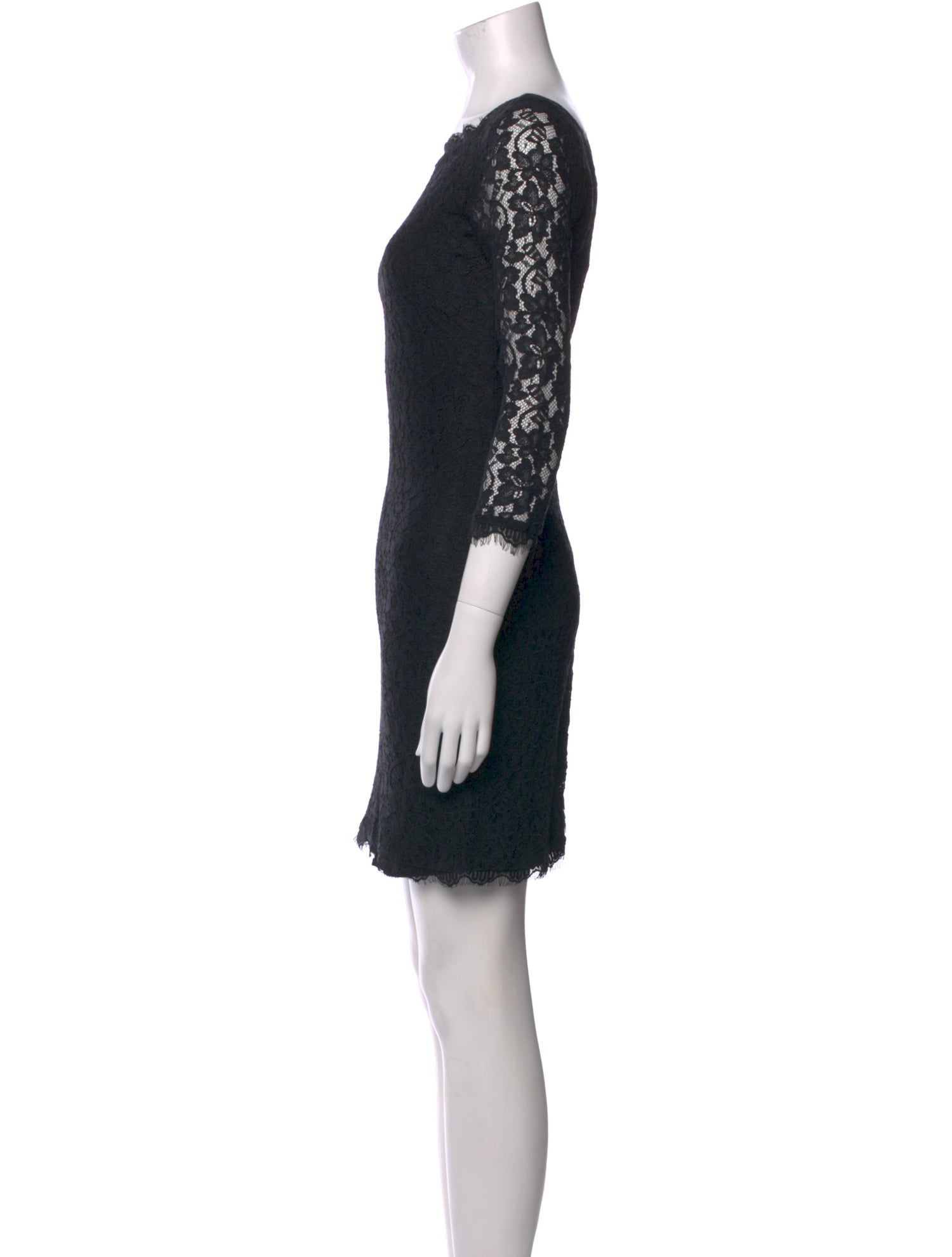Diane von Furstenberg Lace Pattern Mini Dress