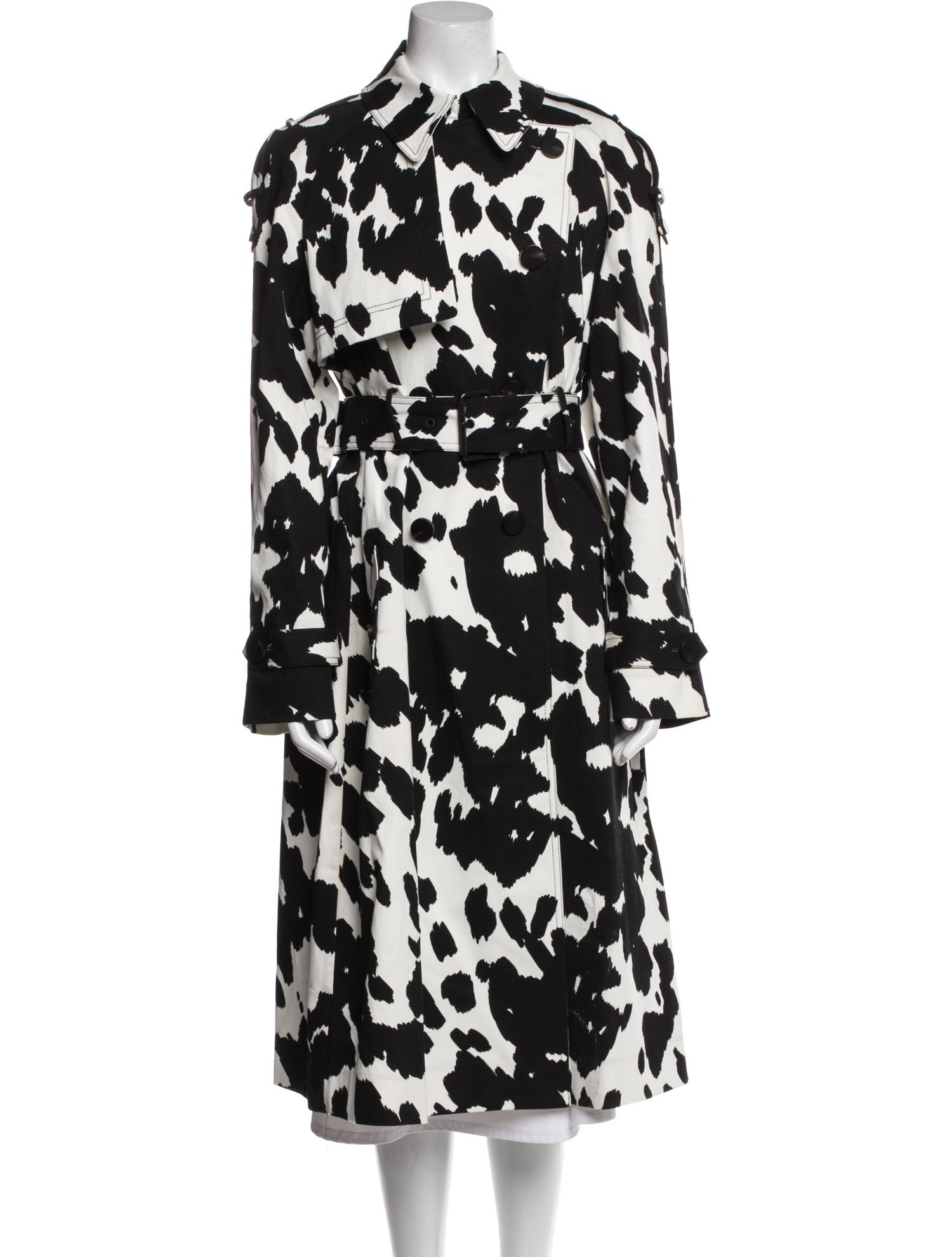 Diane von Furstenberg Animal Print Trench Coat