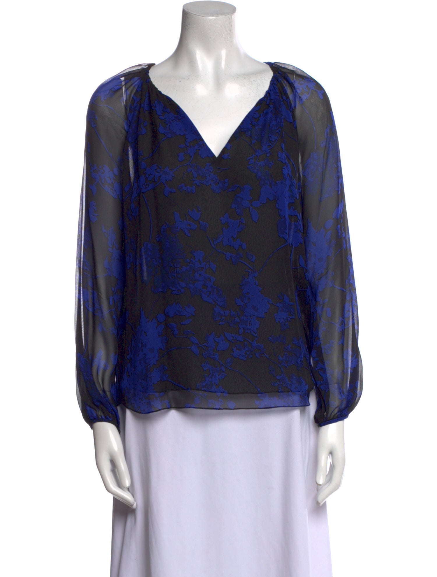 Diane von Furstenberg Silk Printed Blouse