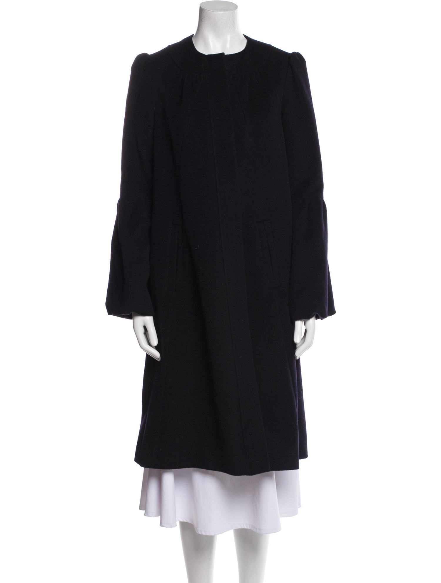 Diane von Furstenberg Wool Faux Fur Coat