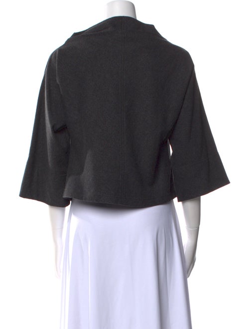 Diane von Furstenberg Wool Bateau Neckline Crop Top