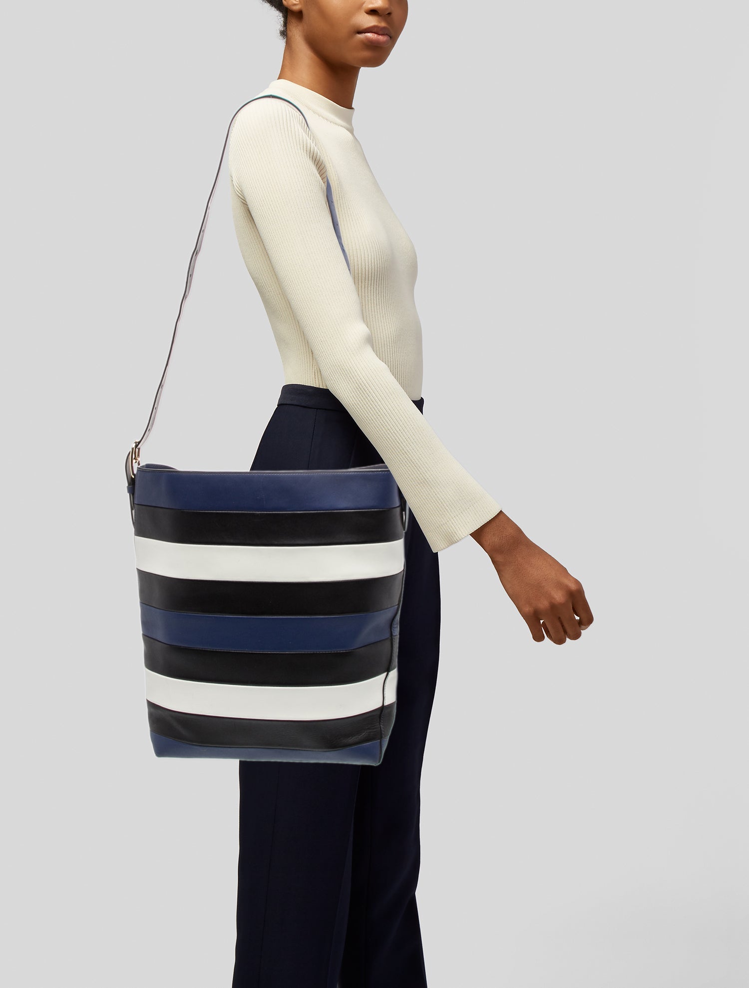 Diane von Furstenberg Leather Bucket Bag