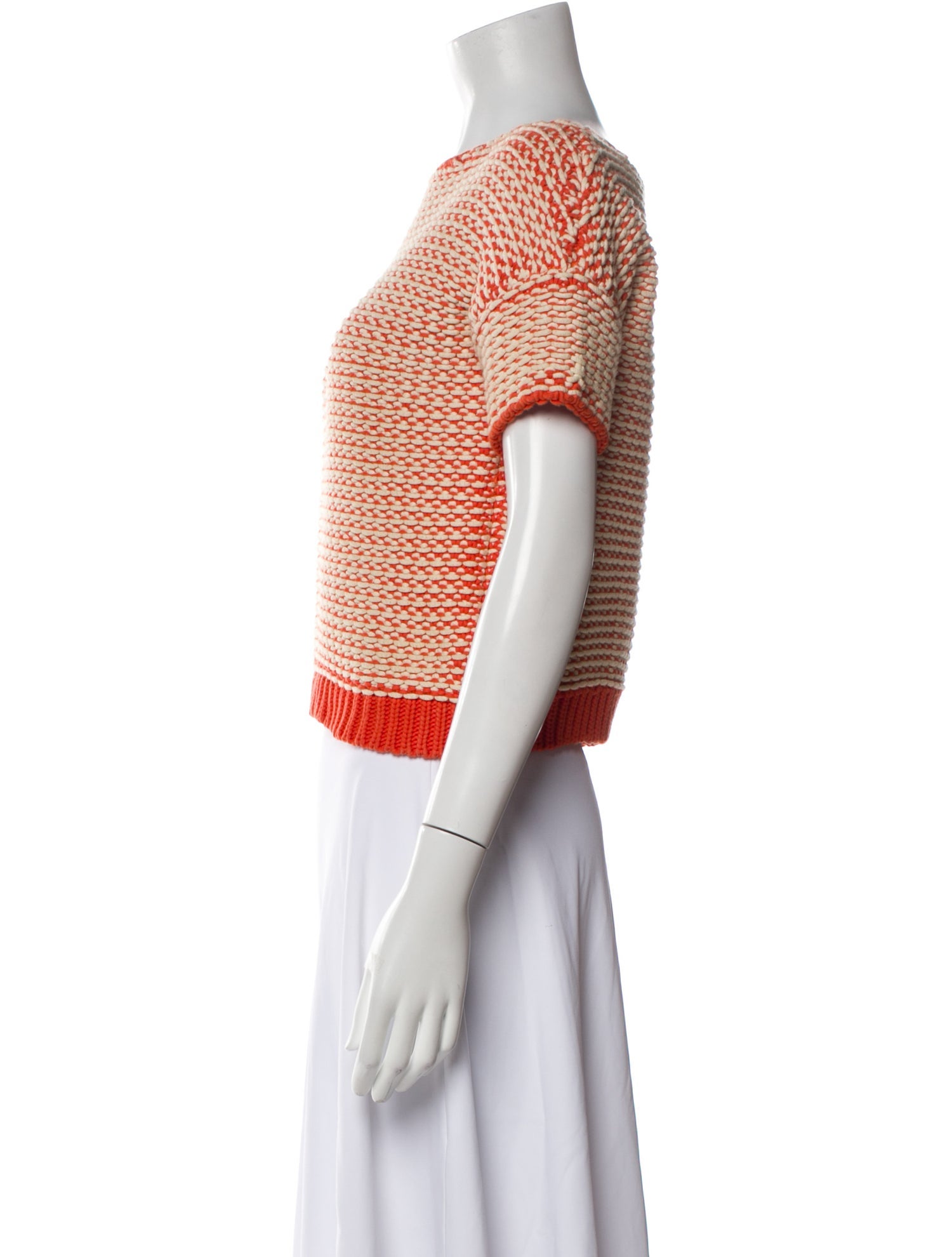 Diane von Furstenberg Colorblock Pattern Bateau Neckline Sweater