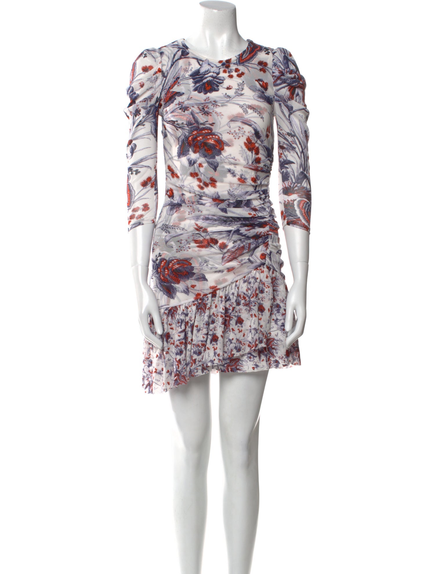 Diane von Furstenberg Floral Print Mini Dress