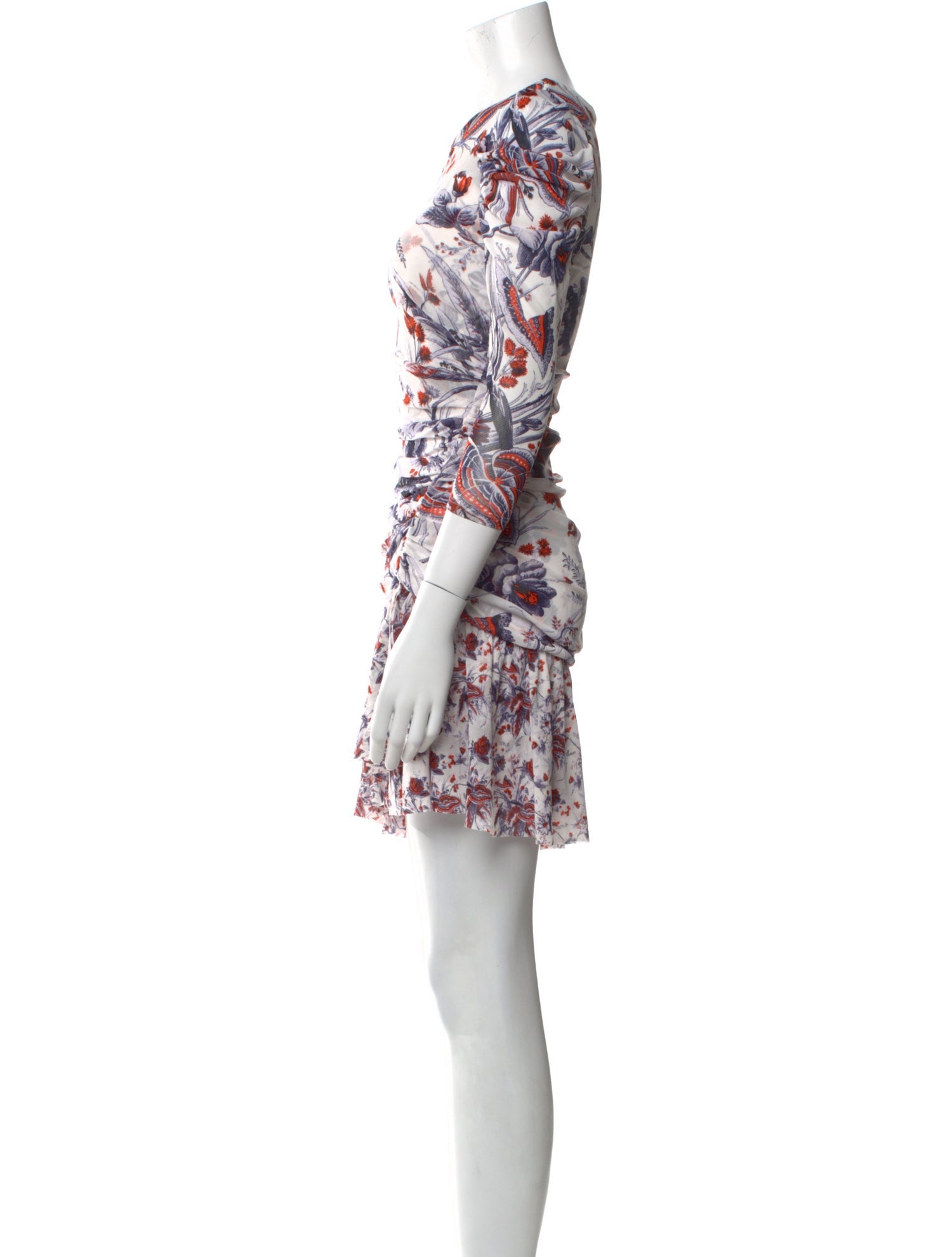 Diane von Furstenberg Floral Print Mini Dress
