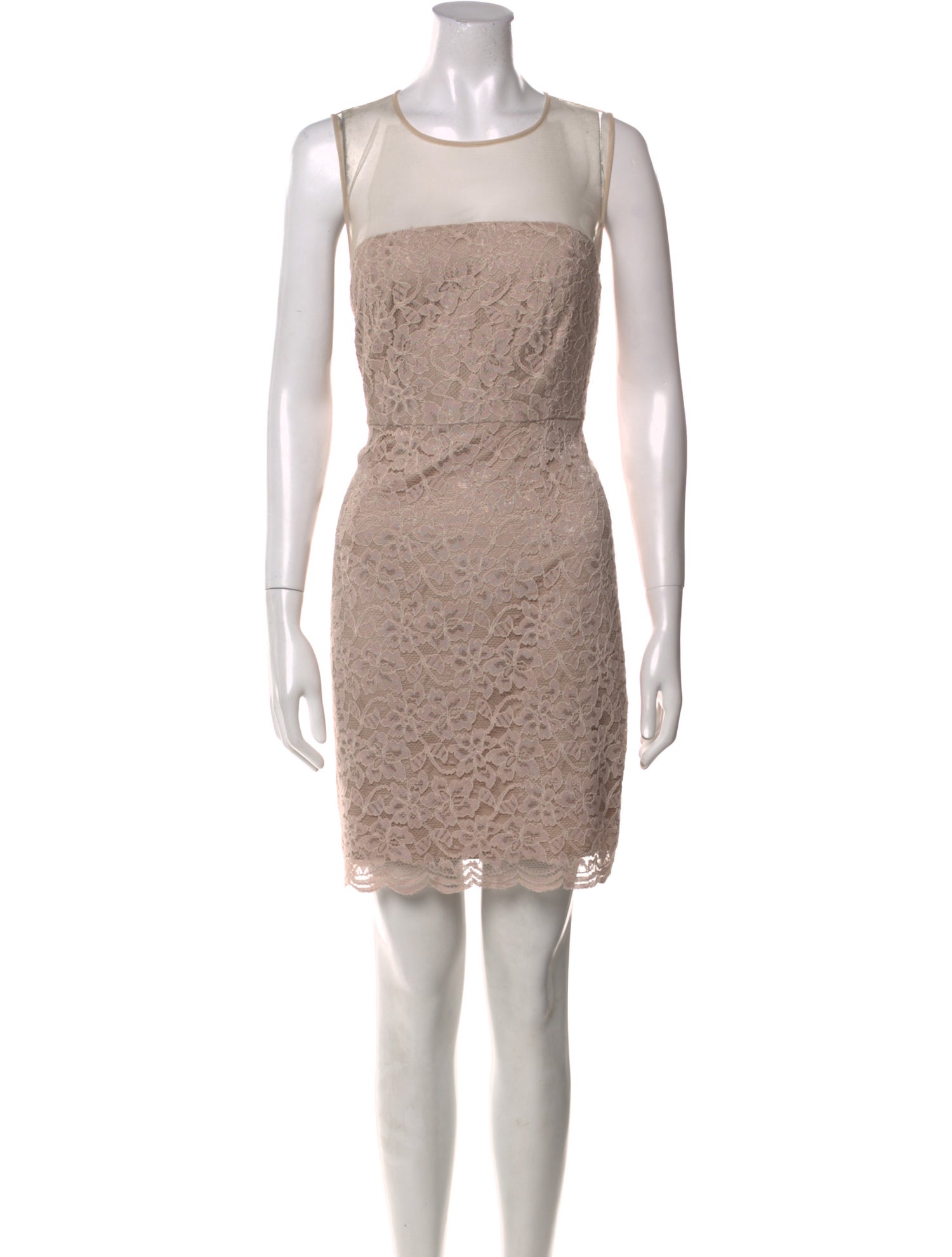 Diane von Furstenberg Lace Pattern Mini Dress
