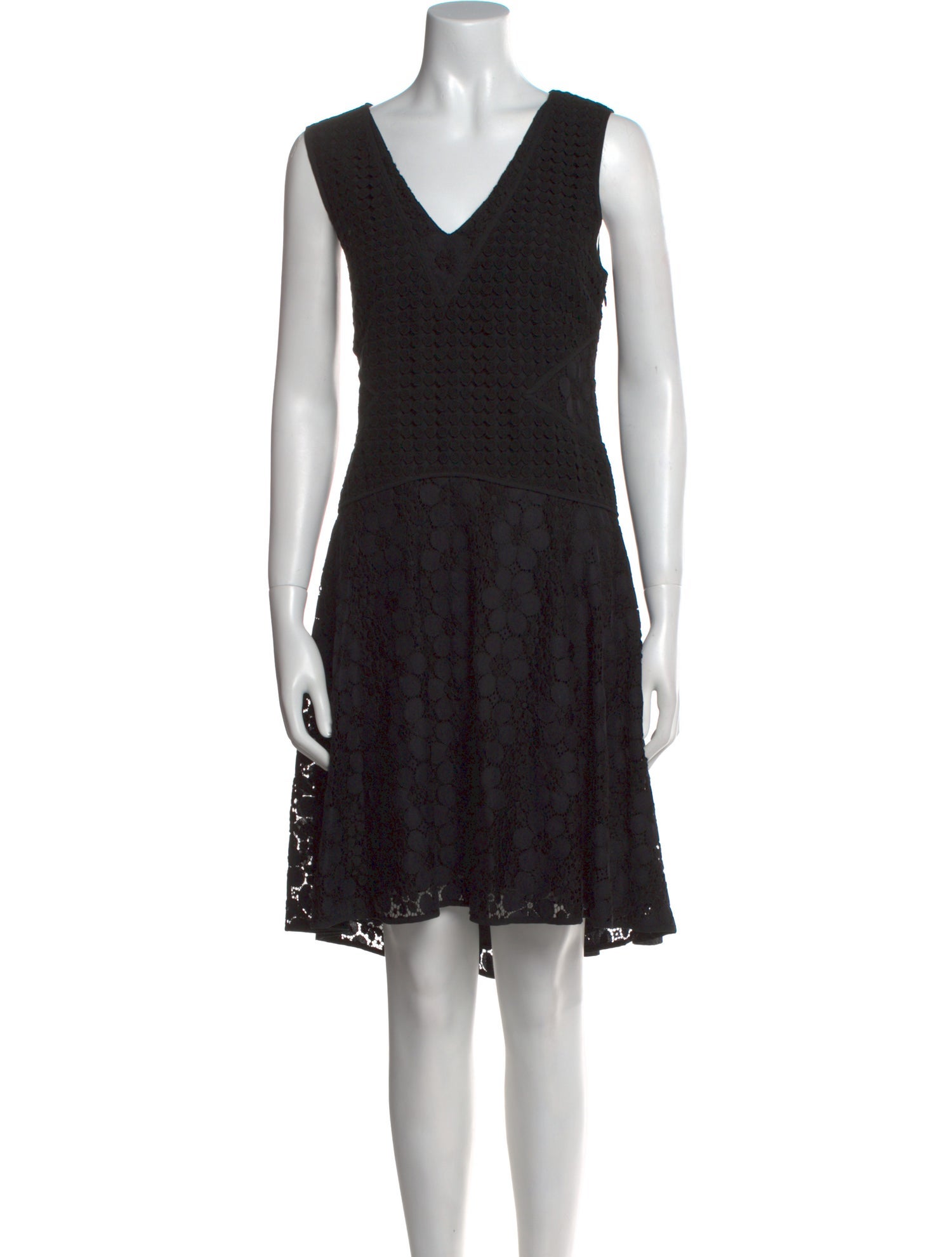 Diane von Furstenberg Lace Pattern Knee-Length Dress