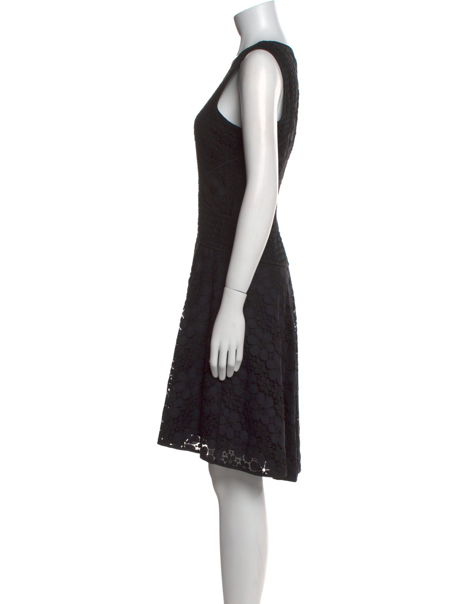 Diane von Furstenberg Lace Pattern Knee-Length Dress