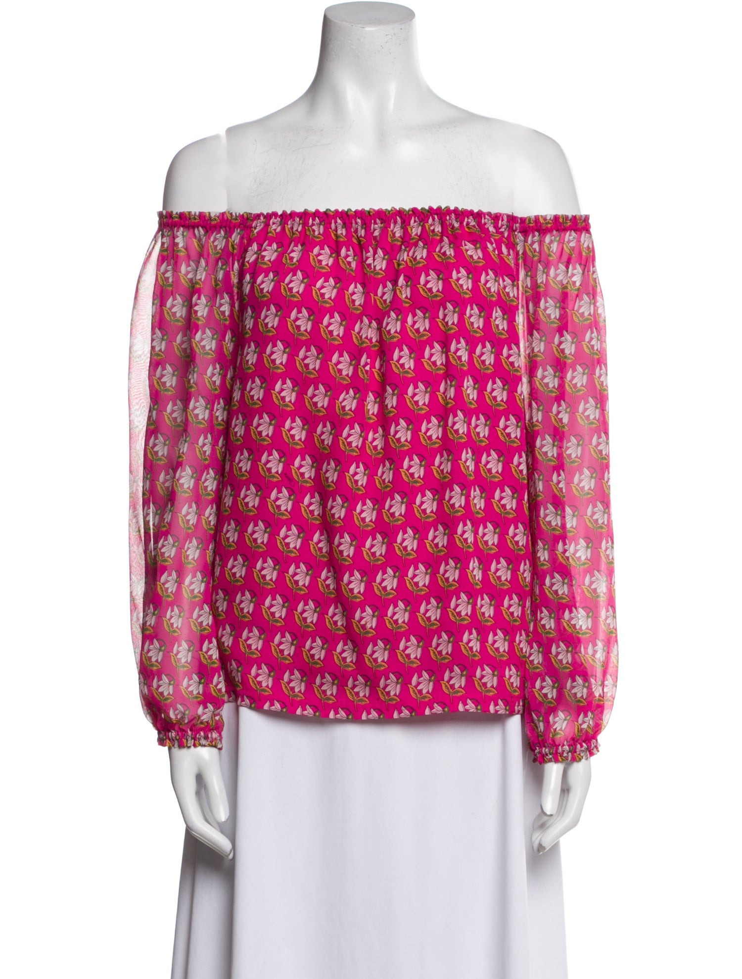 Diane von Furstenberg Silk Printed Blouse