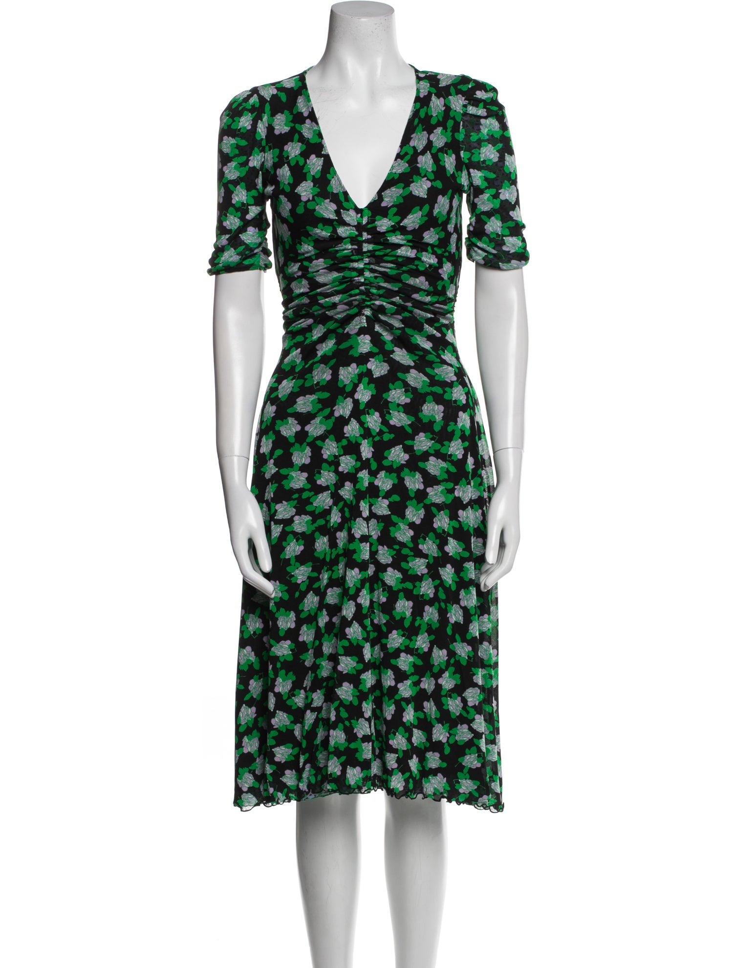 Diane von Furstenberg Printed Midi Length Dress