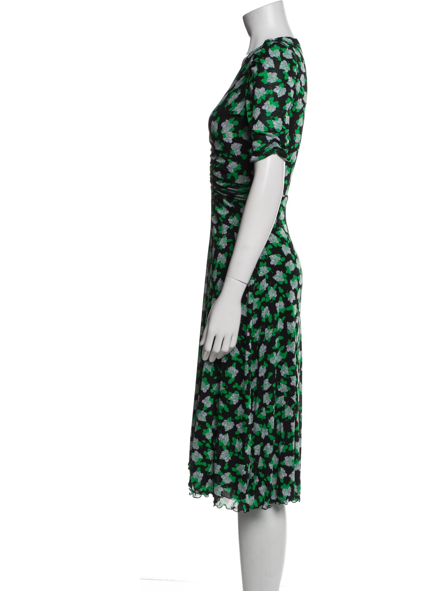 Diane von Furstenberg Printed Midi Length Dress
