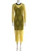 Diane von Furstenberg Lace Pattern Long Dress