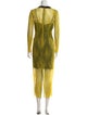 Diane von Furstenberg Lace Pattern Long Dress