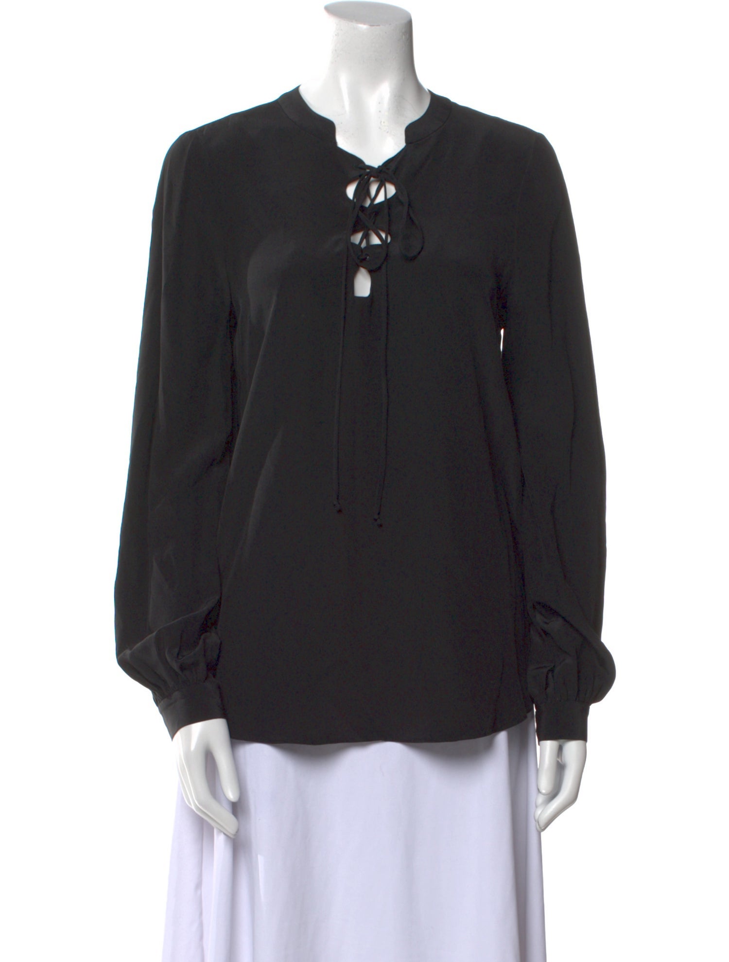 Diane von Furstenberg Silk V-Neck Blouse
