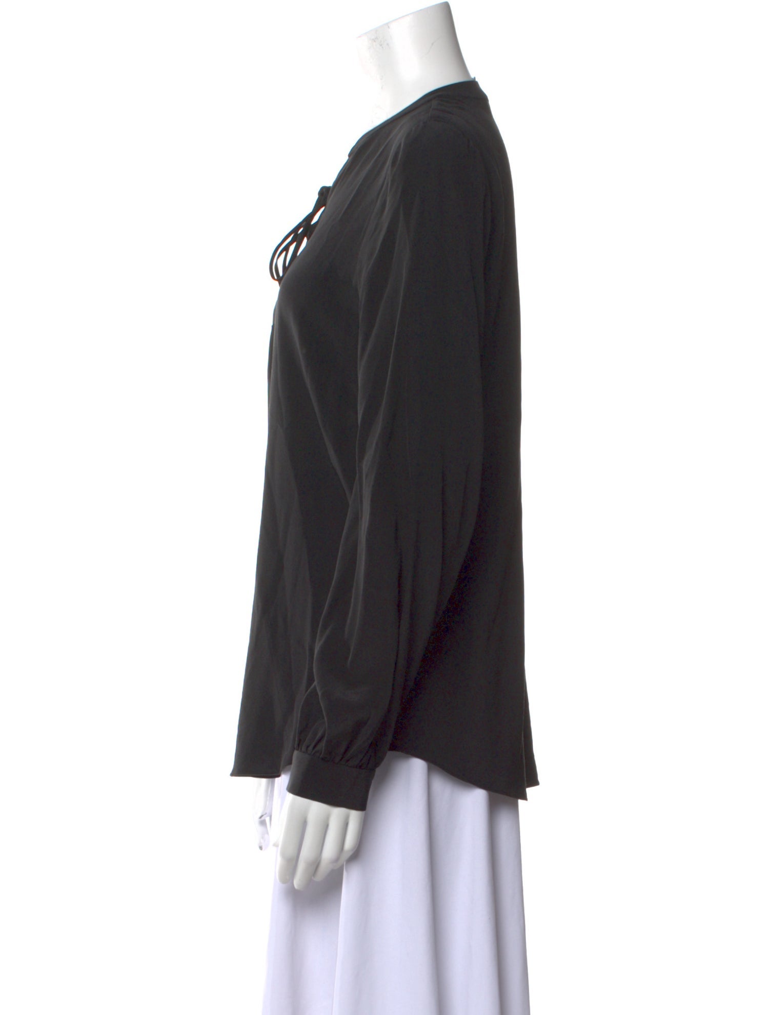 Diane von Furstenberg Silk V-Neck Blouse