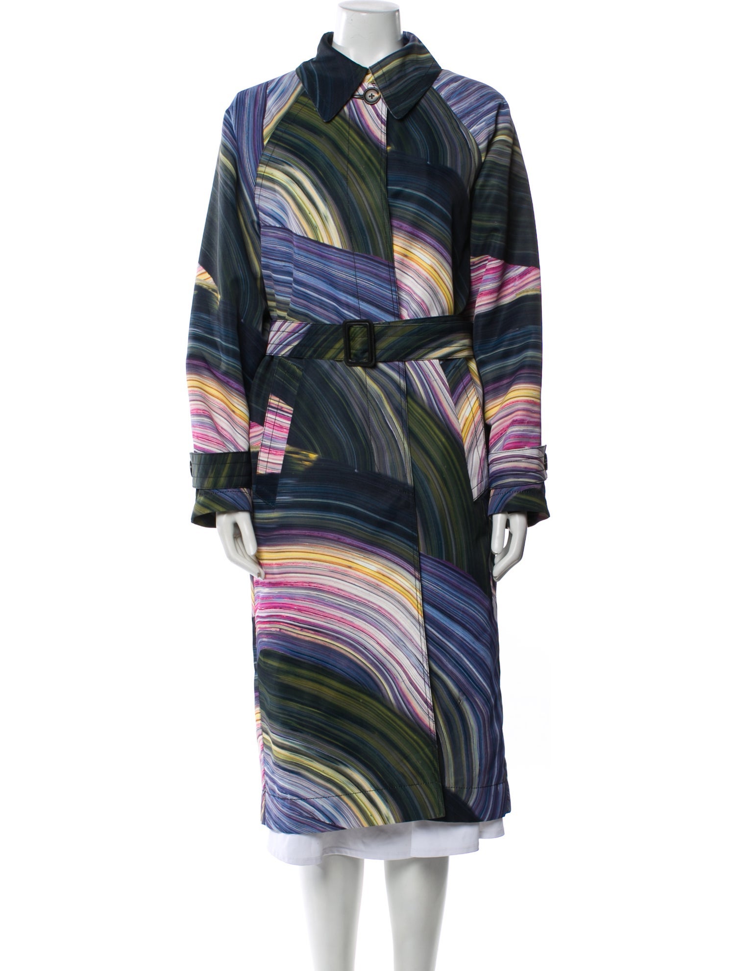 Diane von Furstenberg Striped Coat