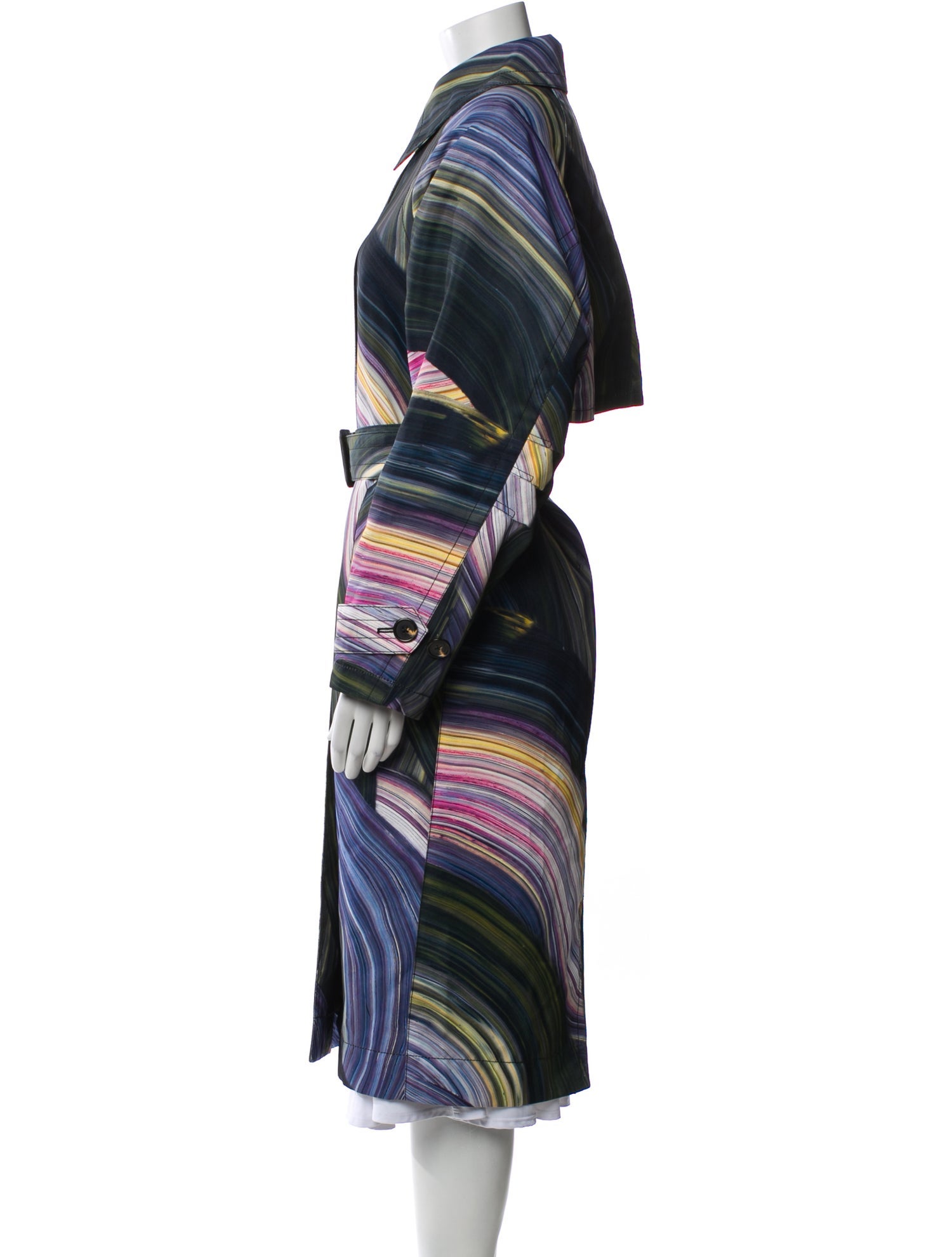 Diane von Furstenberg Striped Coat