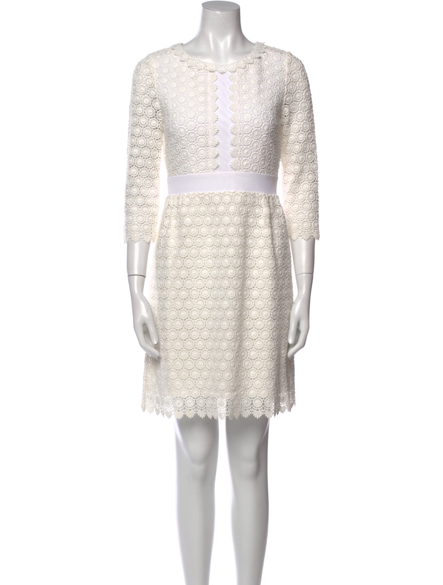 Diane von Furstenberg Scoop Neck Mini Dress