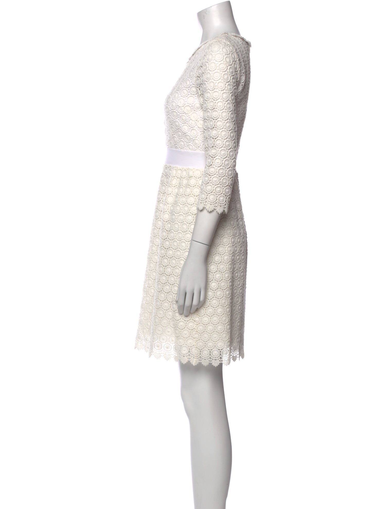 Diane von Furstenberg Scoop Neck Mini Dress