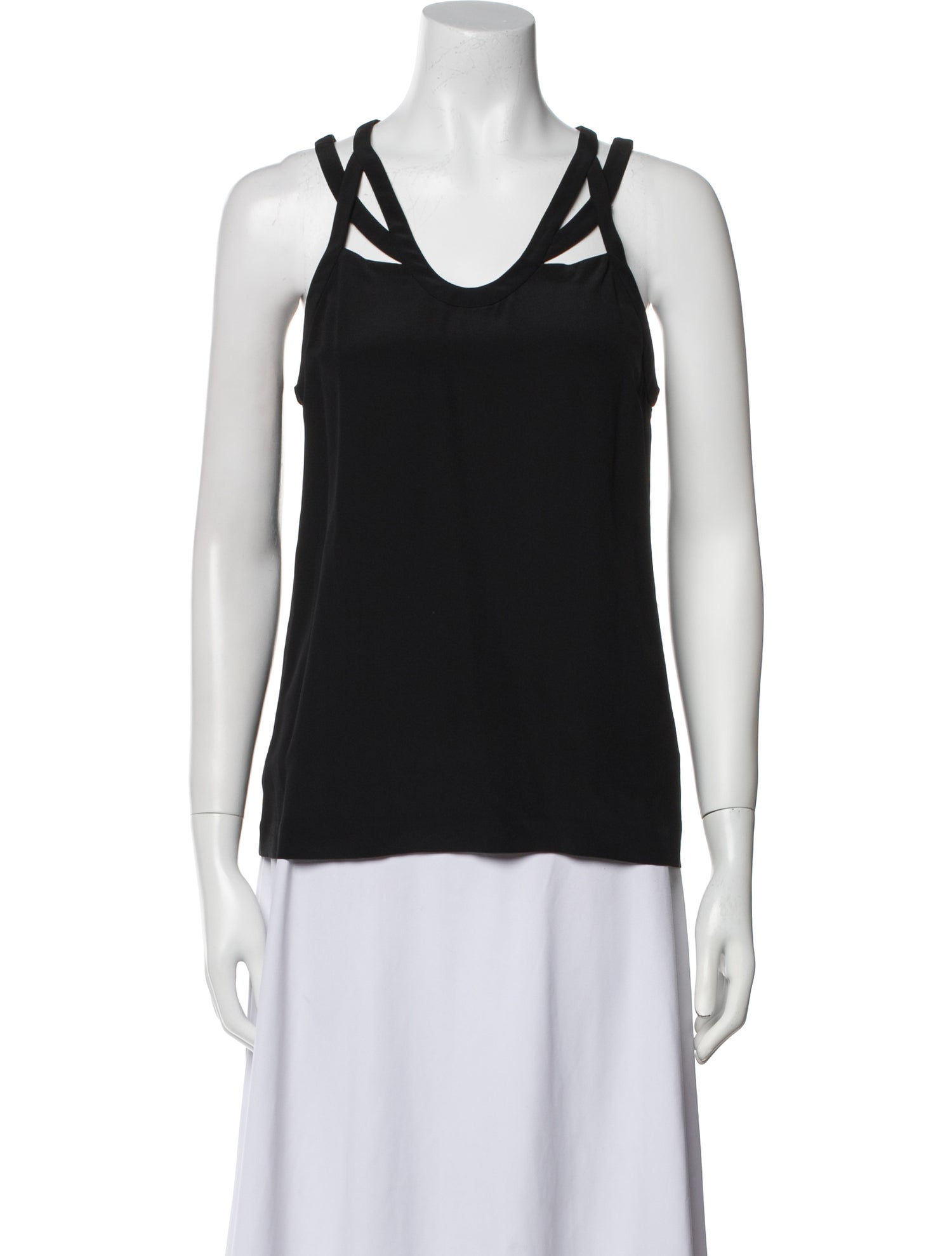 Diane von Furstenberg Silk Scoop Neck Top