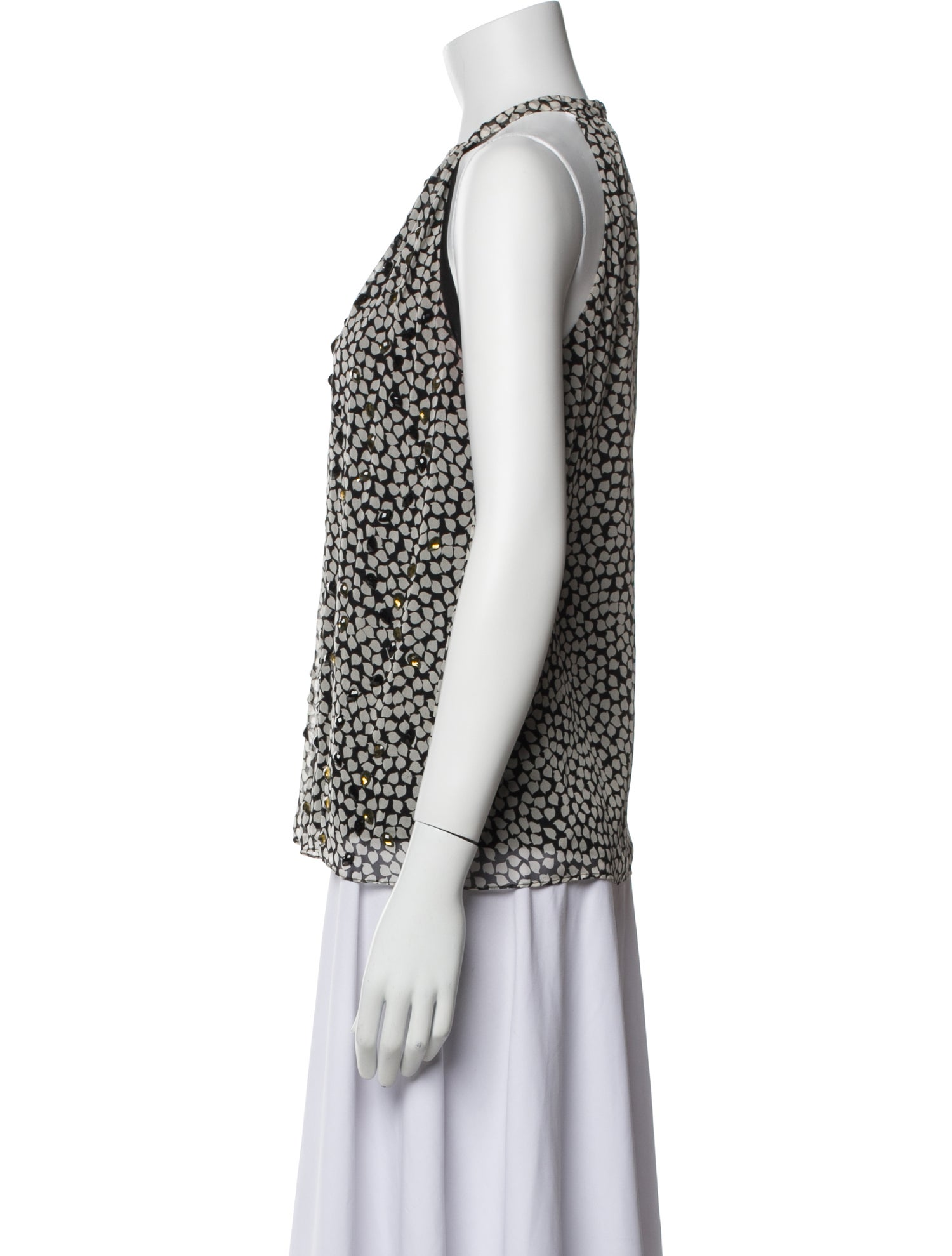 Diane von Furstenberg Silk Printed Blouse