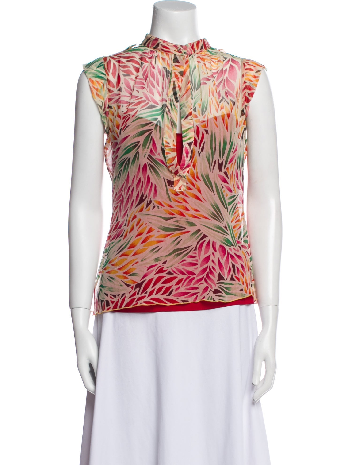 Diane von Furstenberg Silk Printed Top