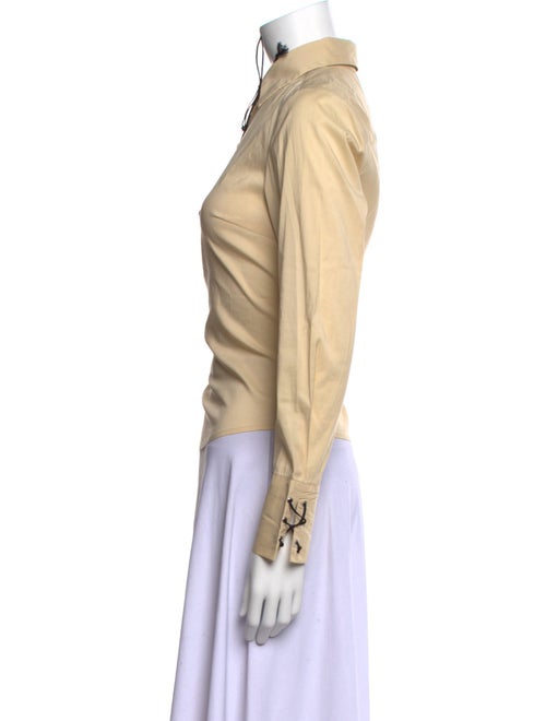 Diane von Furstenberg Long Sleeve Button-Up Top