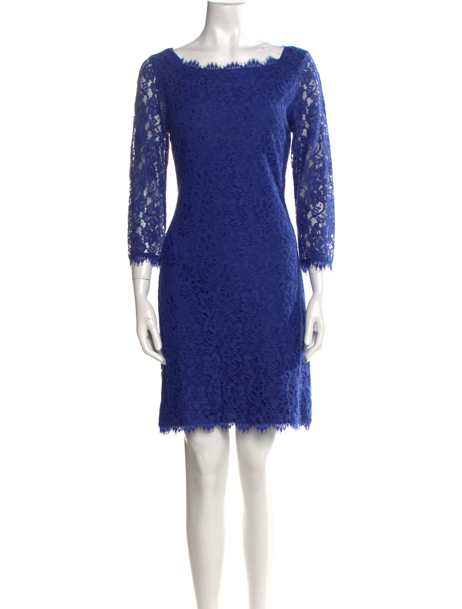 Diane von Furstenberg Lace Pattern Mini Dress