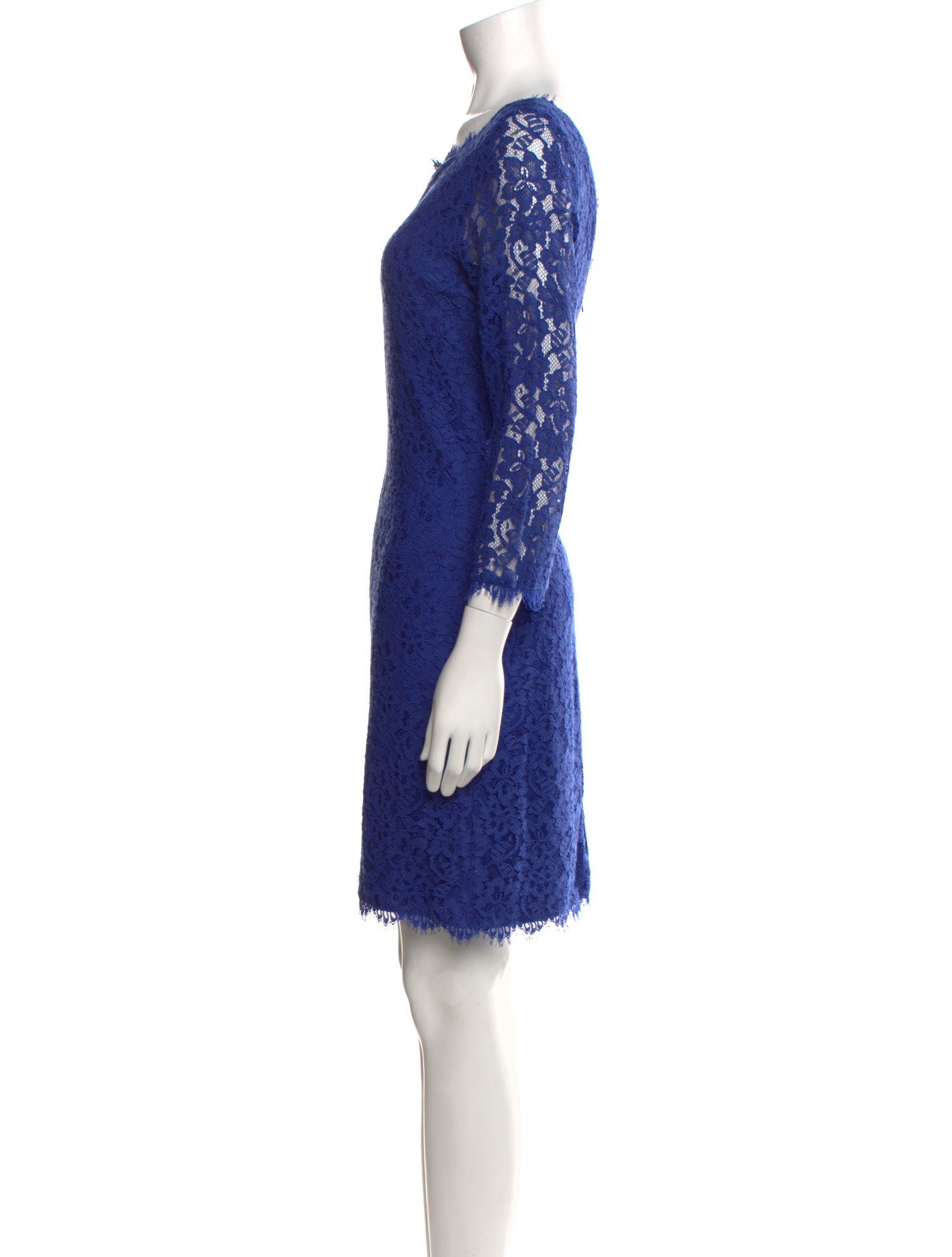 Diane von Furstenberg Lace Pattern Mini Dress