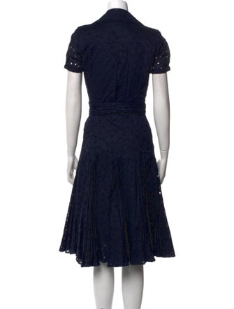 Diane von Furstenberg Floral Print Midi Length Dress