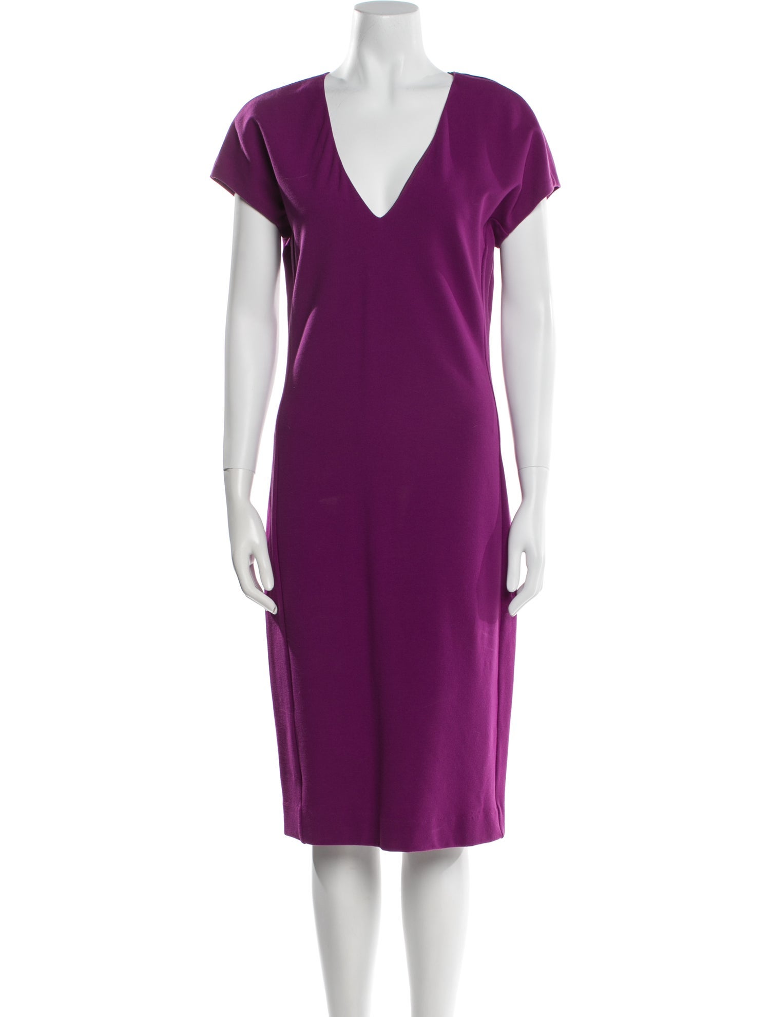 Diane von Furstenberg V-Neck Midi Length Dress