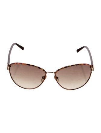 Diane von Furstenberg Aviator Gradient Sunglasses