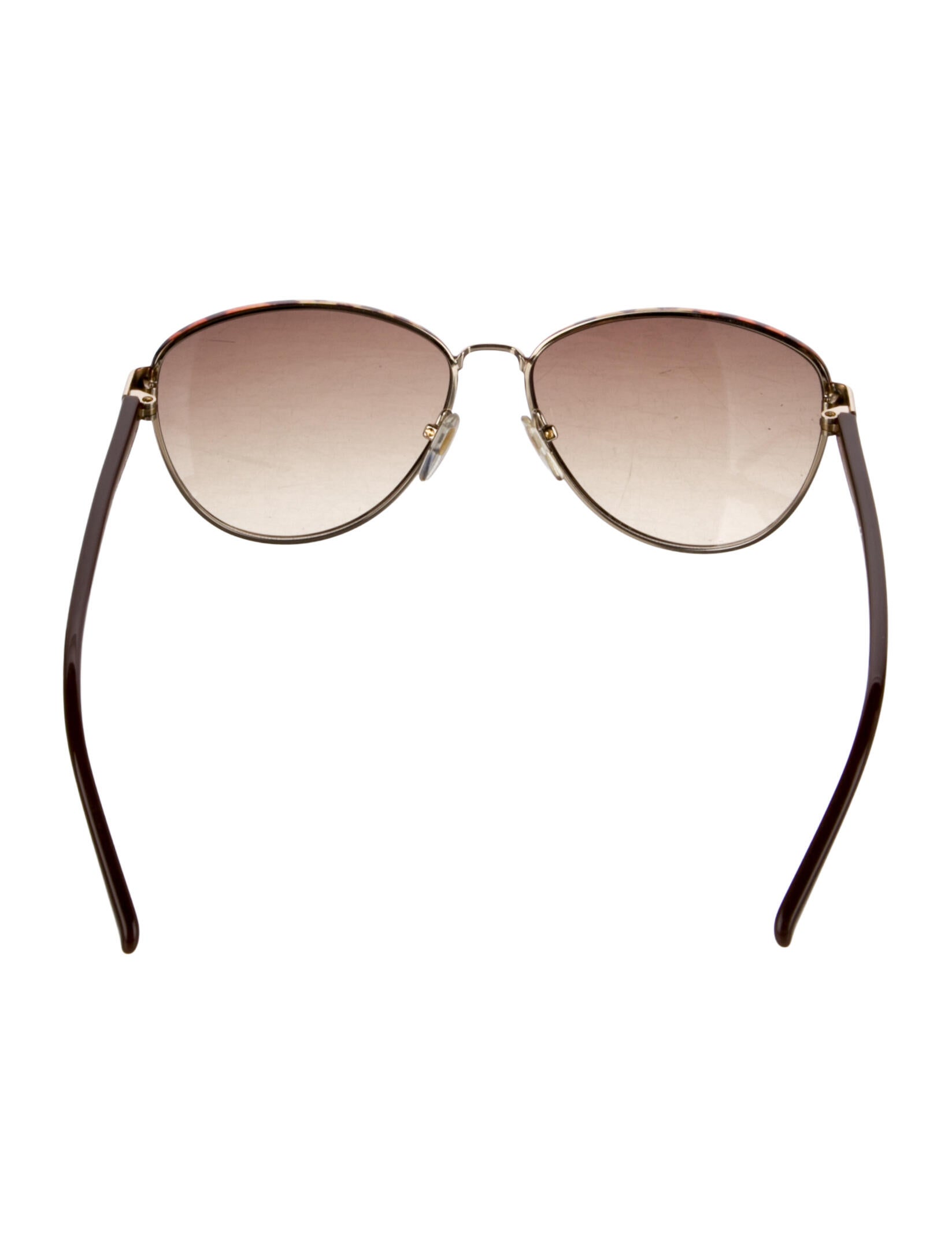 Diane von Furstenberg Aviator Gradient Sunglasses
