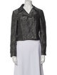 Diane von Furstenberg Animal Print Biker Jacket