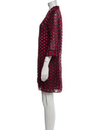 Diane von Furstenberg Polka Dot Print V-Neck Tunic