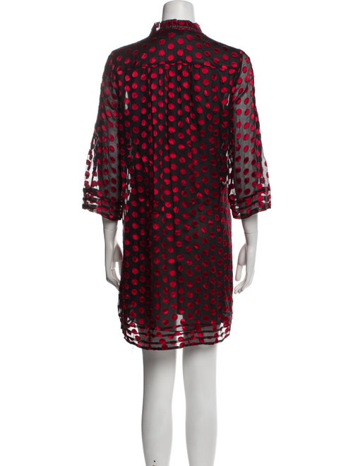 Diane von Furstenberg Polka Dot Print V-Neck Tunic