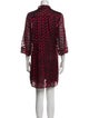 Diane von Furstenberg Polka Dot Print V-Neck Tunic