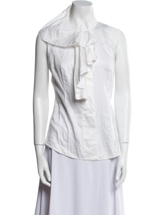 Diane von Furstenberg Sleeveless Button-Up Top