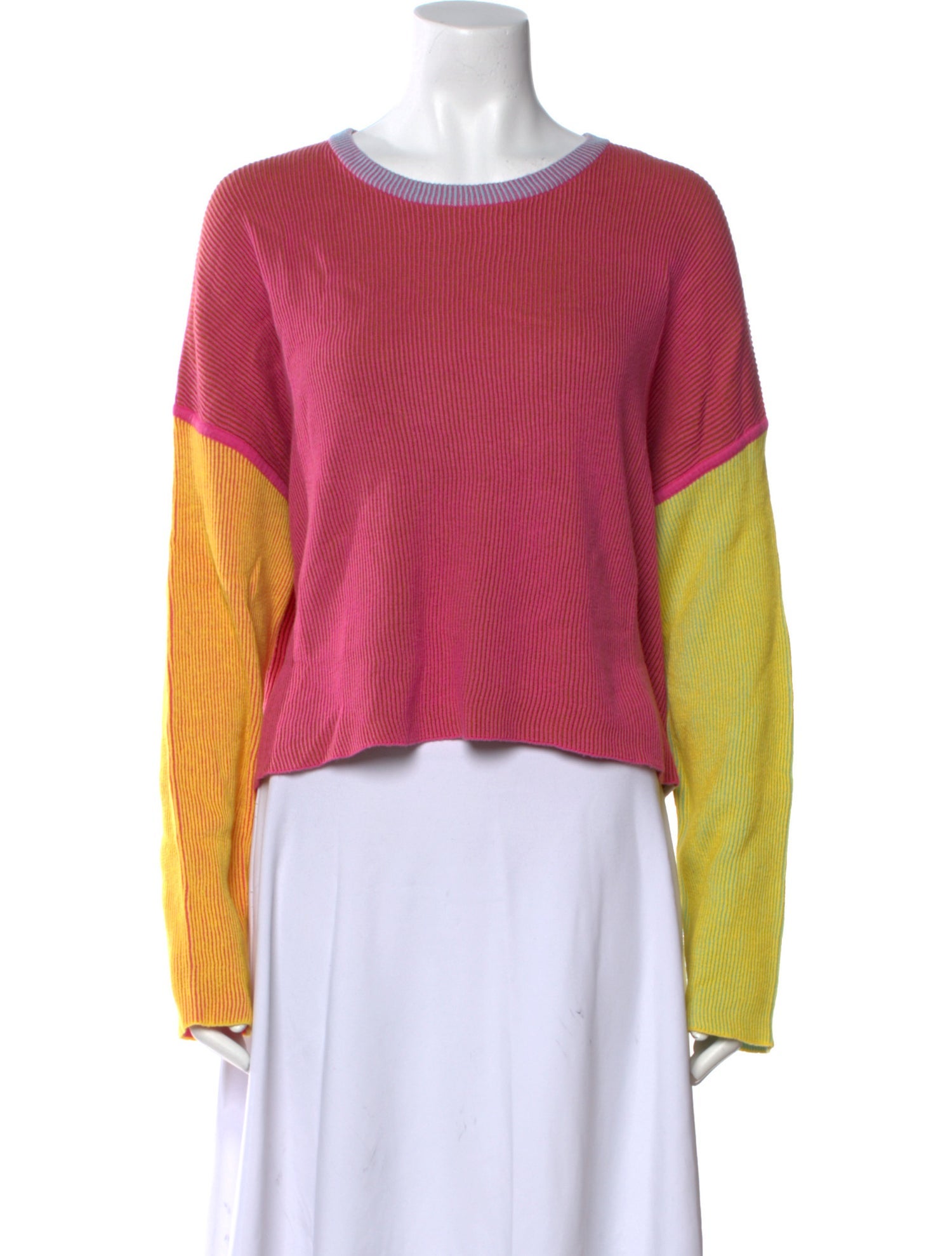 Diane von Furstenberg Printed Scoop Neck Sweater