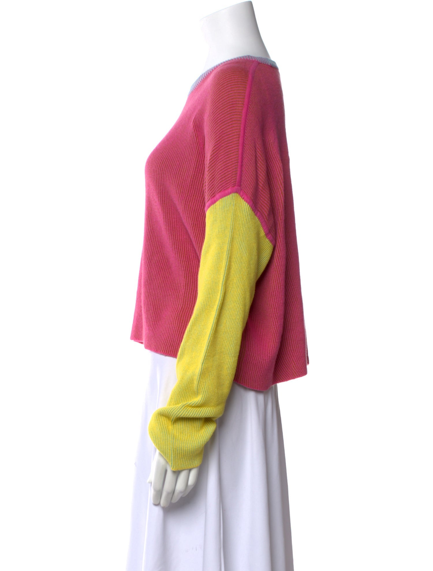 Diane von Furstenberg Printed Scoop Neck Sweater