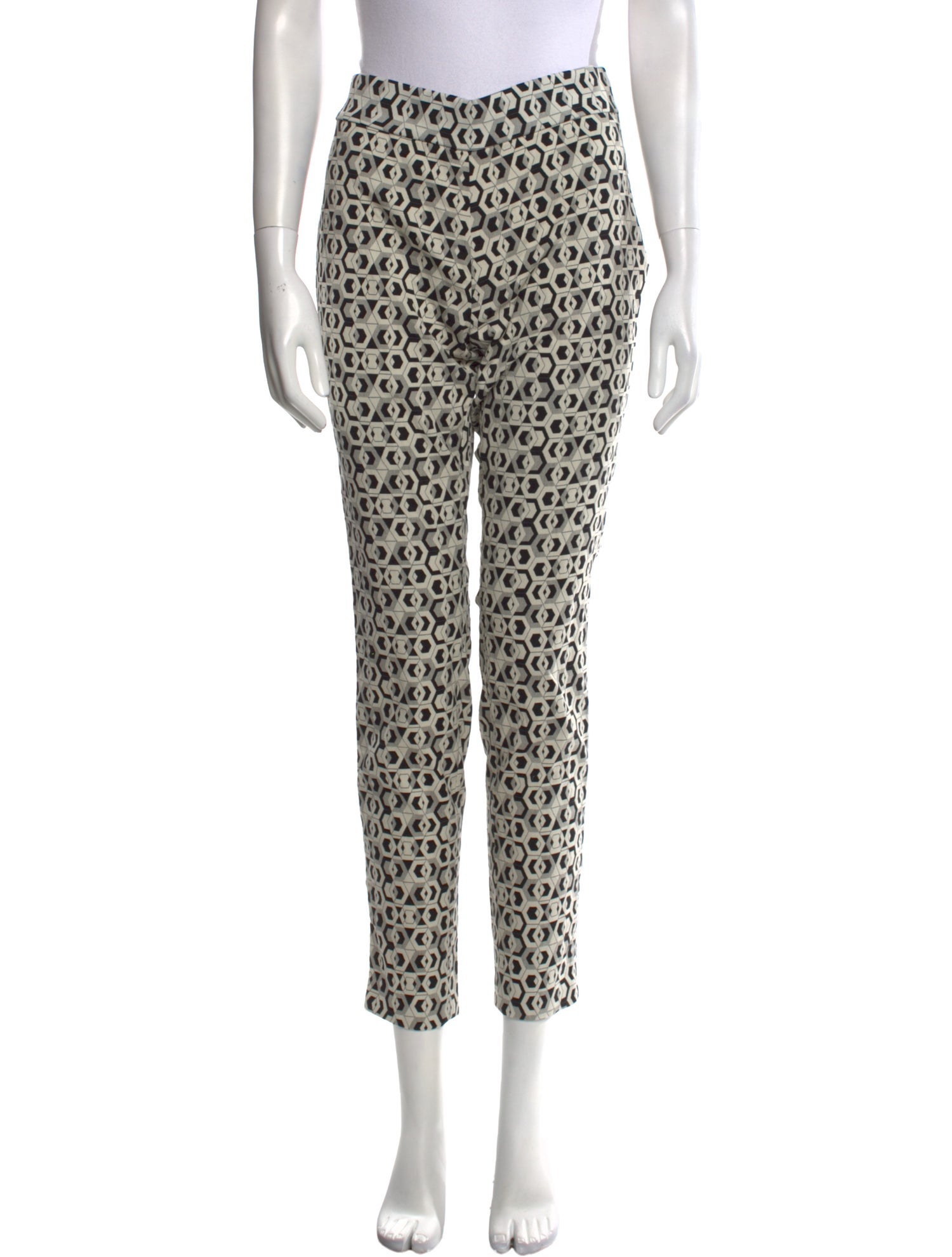 Diane von Furstenberg Printed Skinny Leg Pants