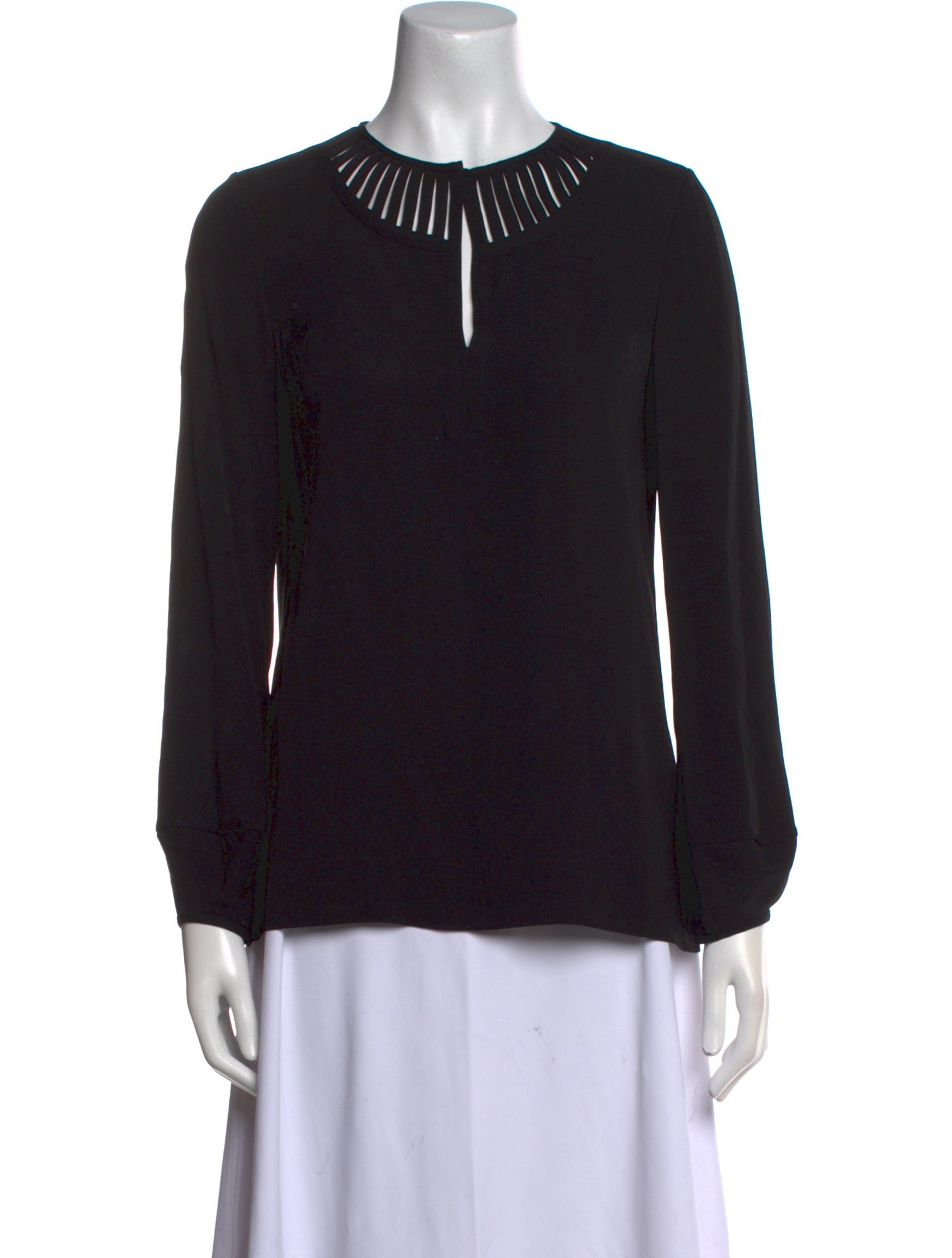 Diane von Furstenberg Silk Crew Neck Blouse