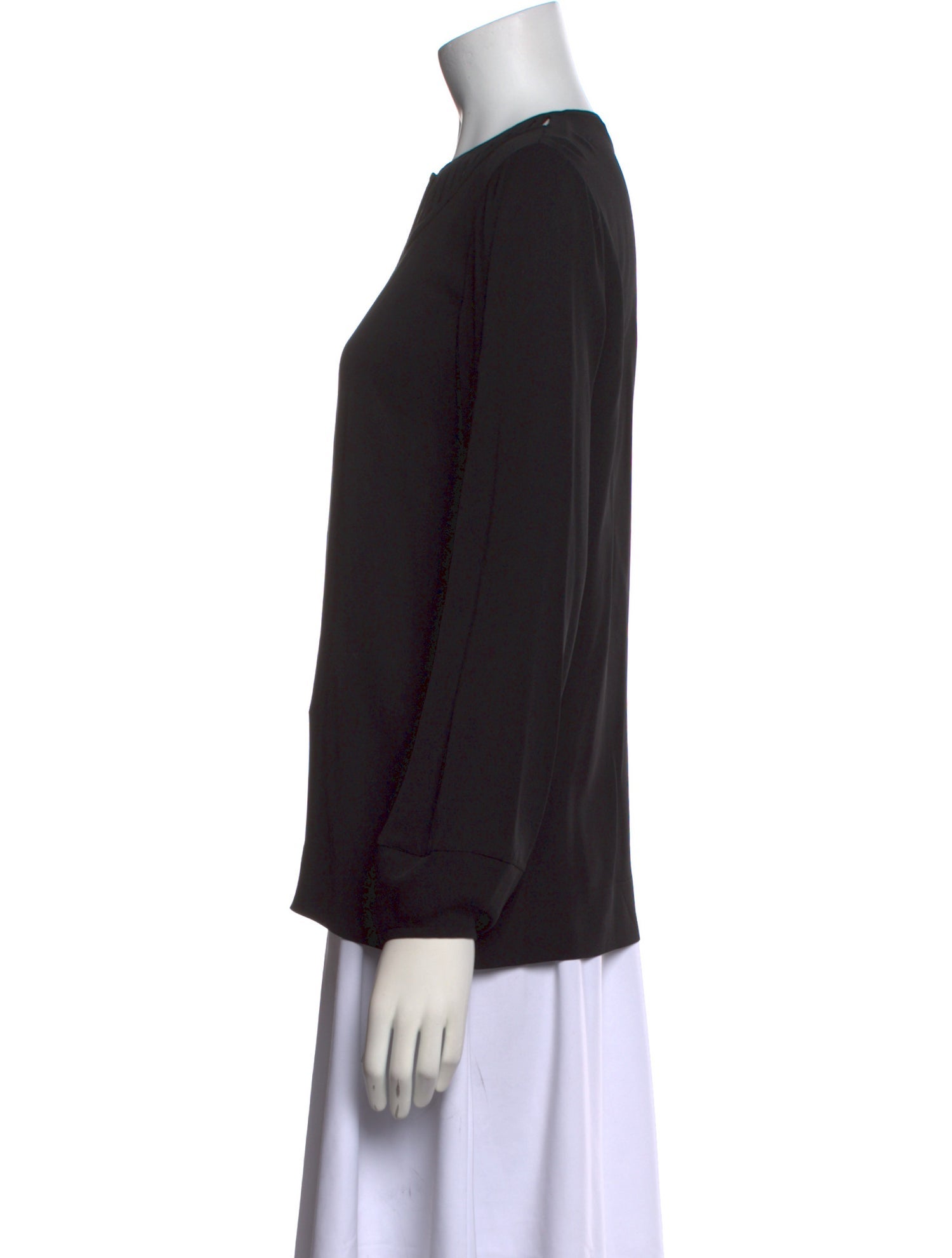 Diane von Furstenberg Silk Crew Neck Blouse