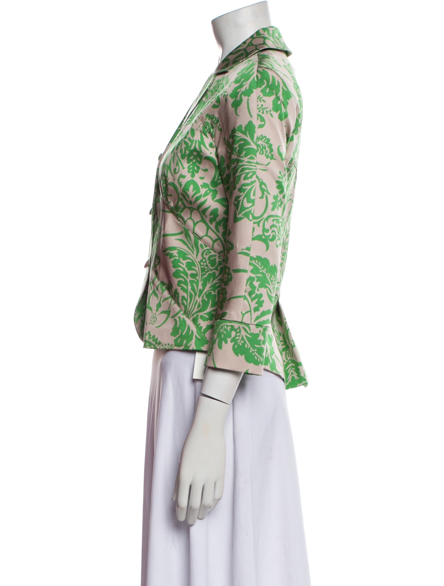 Diane von Furstenberg Silk Printed Blazer