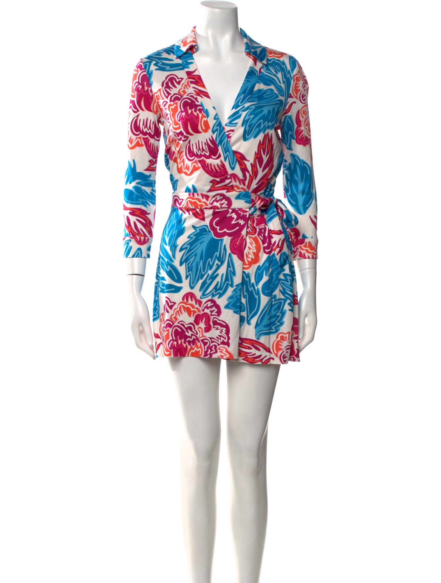Diane von Furstenberg Silk Printed Romper