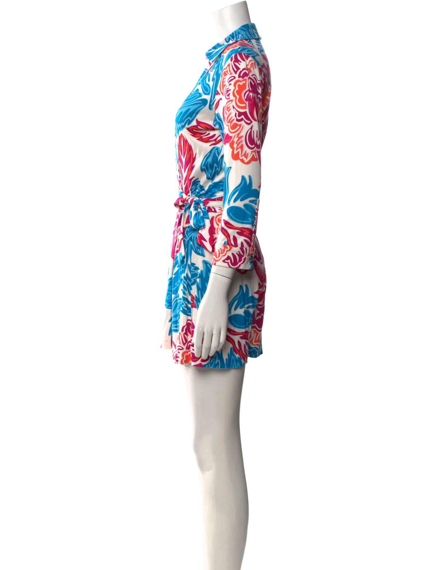 Diane von Furstenberg Silk Printed Romper