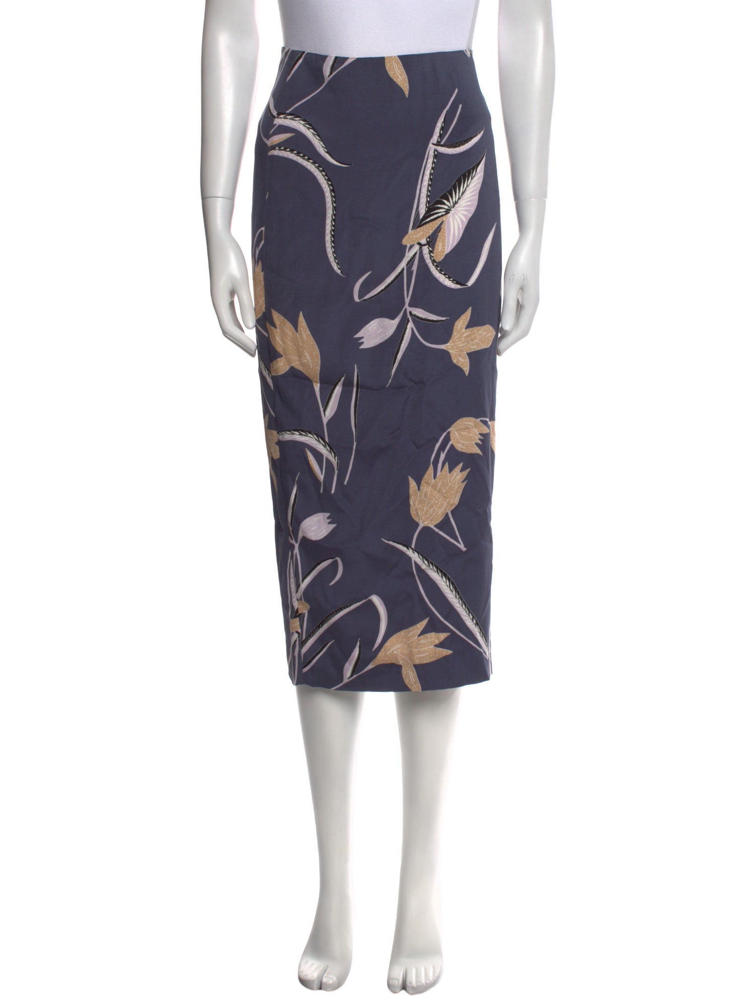 Diane von Furstenberg Printed Midi Length Skirt