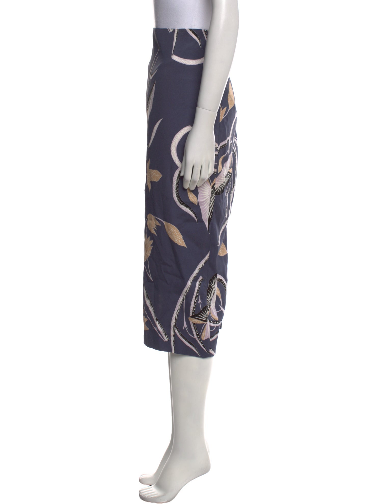 Diane von Furstenberg Printed Midi Length Skirt